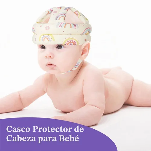 Vista 5 de Protector de Cabeza para Bebé Casco de Seguridad Ajustable para Niños Pequeños, Cojín Protector para la Cabeza Anticolisión con Cierre de Gancho