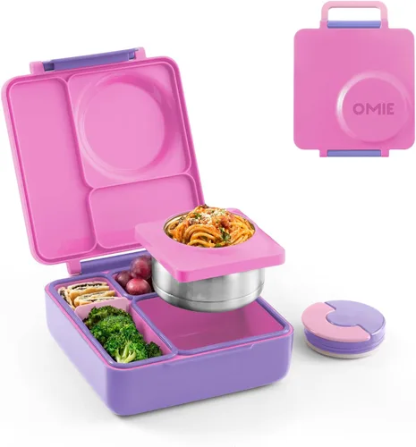 Vista 19 de Omie OmieBox - Lonchera Bento aislada a prueba de fugas con tarro de comida (cielo azul)