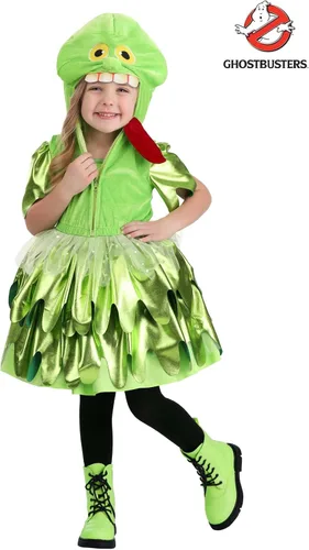 Vista 2 de Girl's Ghostbusters Toddler Slimer Costume