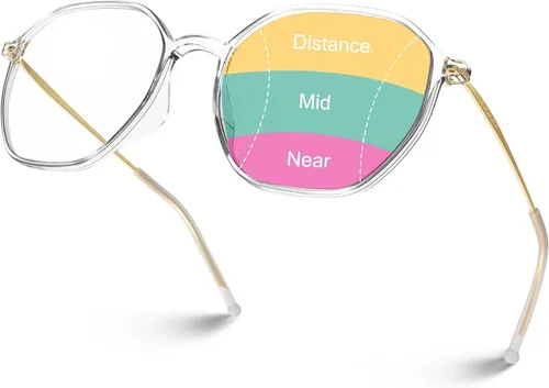 Vista 9 de VISOONE Lightweight Oversized Anti-Slip Progressive Reading Glasses RANE