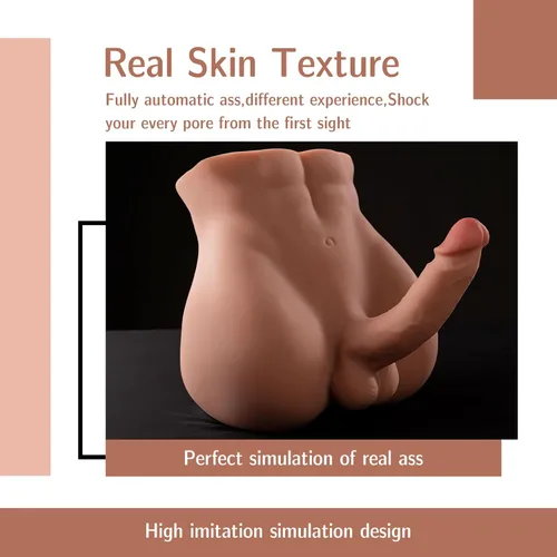 Vista 7 de Jaspik - Muñeca sexual masculina de 11.5 libras con consolador telescópico, muñeca sexual realista 2 en 1 para mujeres con enorme polla de 7.1