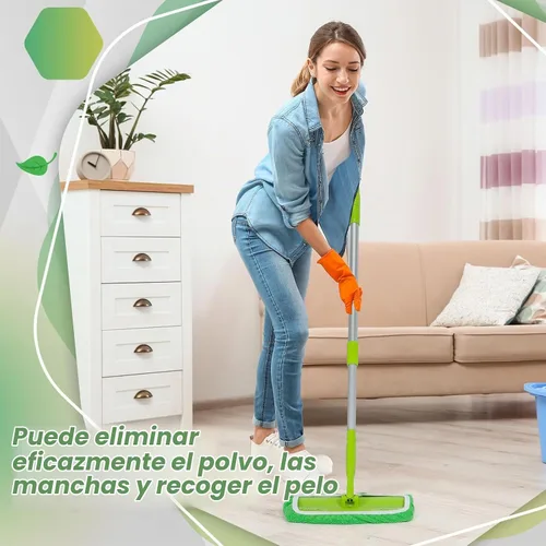 Vista 6 de Ziliny 32 almohadillas reutilizables de microfibra lavables de microfibra compatibles con Swiffer Refill paños de barrido en seco para limpieza