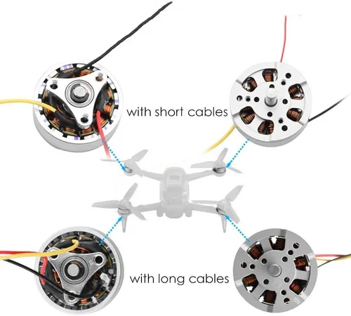 Vista 4 de Motor de brazo trasero con línea larga para DJI FPV Drone Combo FPV Piezas de reparación Drone Arm Motor para DJI FPV Combo UAV