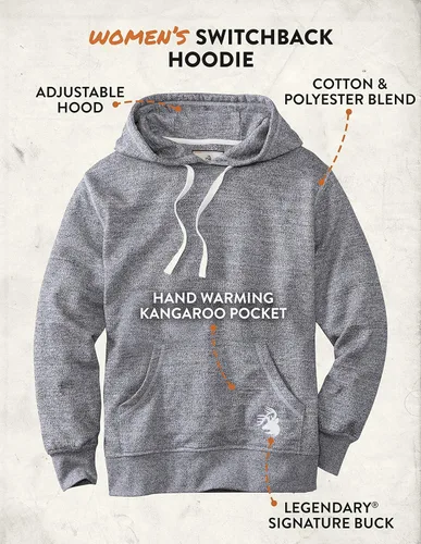 Vista 4 de Legendary Whitetails Sudadera Switchback para mujer
