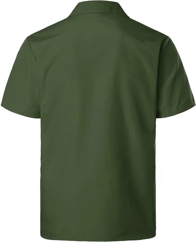 Vista 2 de VATPAVE - Camisas de manga corta con botones estilo guayabera cubana para hombre