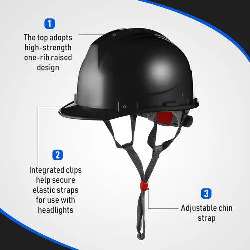 Vista 3 de Leumoi 10 piezas de casco de suspensión, casco duro de construcción para seguridad, estilo gorra de trinquete con correas de corona autoajustables