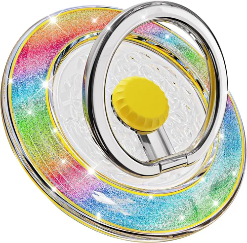 Vista 26 de Soporte magnético de anillo de teléfono para MagSafe, [rotación flexible de 360°], soporte de agarre magnético para anillo de dedo, apto para iPhone