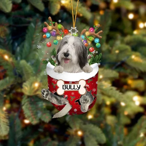 Vista 66 de IZI POD Affenpinscher Adorno de Navidad personalizado para perro, adorno de bolsillo de nieve para perro para árbol de Navidad, adorno acrílico