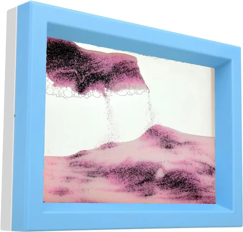 Vista 8 de Arte de Arena en Movimiento Líquido Burbujeador de Movimiento Imagen de Arte de Arena Fluida de Escritorio Juguete Sensorial Calmante Fidget ¡Votado