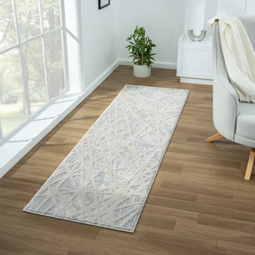 Vista 11 de LUXE WEAVERS Alfombra geométrica de 2 x 3 pulgadas, diseño geométrico de líneas abstractas modernas