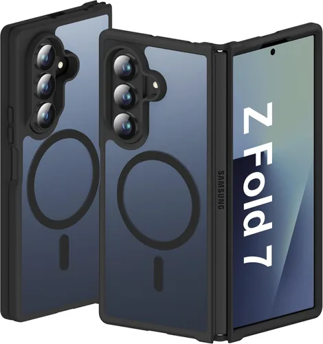 Vista 47 de ORETECH Magnético para Samsung Galaxy Z Flip 6 con 2 protectores de Negro