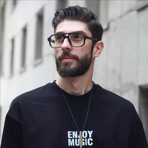 Vista 2 de PORADAY Gafas de Bloqueo de Luz Azul para Mujeres y Hombres Estilo Retro Cuadrado de los Años 70 Gafas de Aviador Gafas Rectangulares para gris