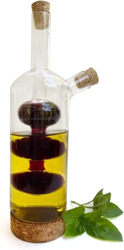 Vista 10 de Lily's Home Dispensador de aceite de oliva y vinagre de vidrio, una hermosa adición a cualquier juego de cocina y vajilla (15 onzas y 10 onzas)