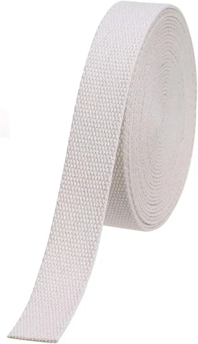 Vista 2 de COTOWIN Correa de algodón pesado de 1 pulgada de ancho, 6 yardas (natural, 1 pulgada)