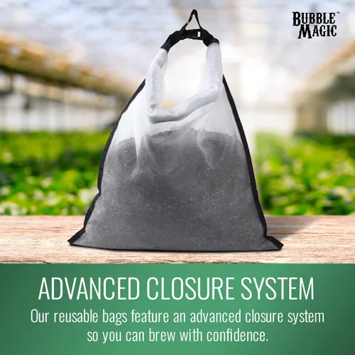 Vista 4 de Bubble Magic Bolsa de té de compost, infusor, colador, malla fina para cerveceros de 15 galones, extractor de nutrientes vegetales, haz fertilizante