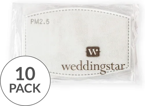 Vista 2 de Weddingstar - Filtros protectores para mascarilla PM 2.5, 5 capas, tecnología de carbono