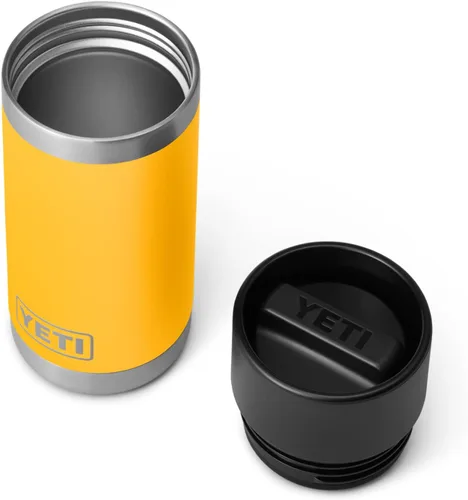 Vista 3 de YETI Rambler - Termo de acero inoxidable con aislamiento al vacío y tapa para bebida caliente, de 12 onzas Alpine Amarillo