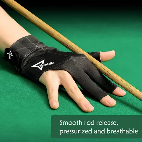 Vista 8 de Billiard Pool Gloves for Right Hand, 3 Finger Billiards Gloves