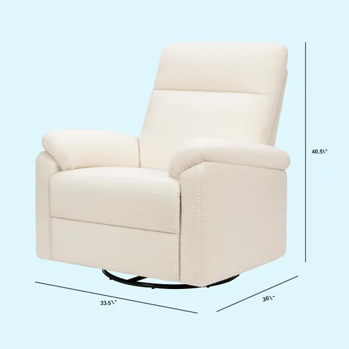 Vista 2 de DaVinci Suzy - Planeador reclinable con giro de 360°, manual, acogedor