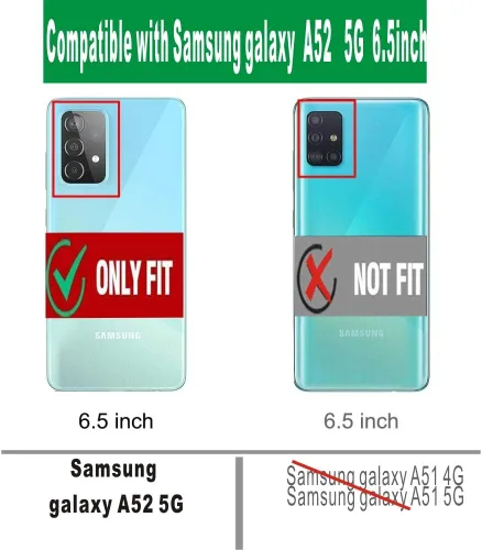 Vista 2 de Carcasa transparente para Samsung Galaxy A52 5G/A52S 5G/A52 4G