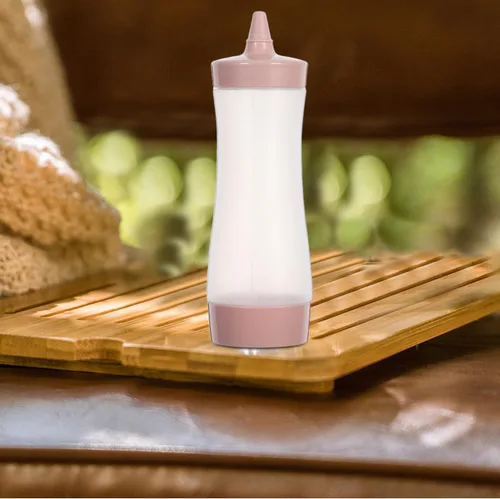Vista 8 de 3 botellas exprimibles de condimentos para salsas, botella de plástico con tapa, aderezo, aceite, salsa de mostaza, dispensadores de salsa de tomate