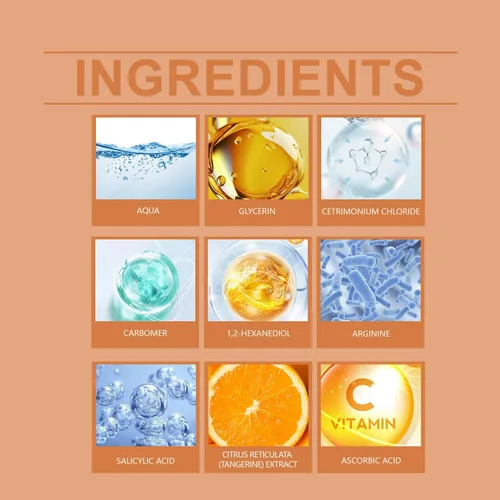 Vista 7 de Gel exfoliante facial, exfoliante facial hidratante con enzima naranja, limpieza profunda, gel exfoliante hidratante de naranja, elimina puntos