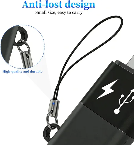 Vista 6 de Adaptador USB C a OTG de iluminación para conectar DJI Mic Mini y DJI Mic Series Receptor a iOS iPhone 14 13 12 11 Conector Smartphone/PC/Mac