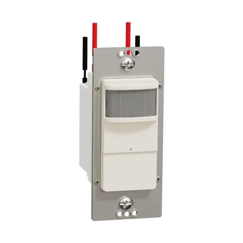 Vista 4 de Square D by Schneider Electric Square D X Series PIR Interruptor de luz con sensor de ocupación/vacante, 10 amperios, negro mate (SQR73101BK)
