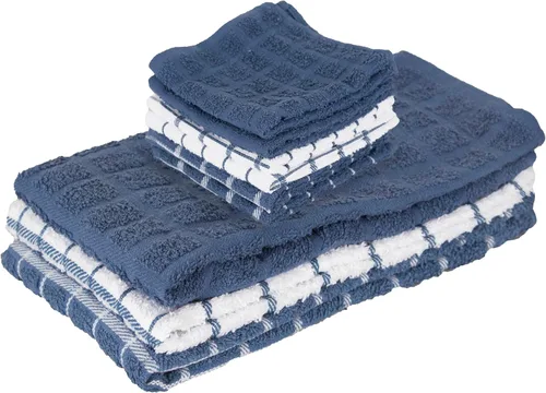 Vista 24 de Ritz Premium Toallas de Cocina de Felpa de Algodón 100% a Cuadros - Altamente Absorbentes, Súper Suaves, de Larga Duración, 25"x15", Paquete de 3