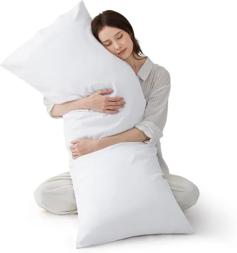 Vista 35 de Bedsure Fundas de almohada de tamaño estándar, fundas de almohada refrescantes, rayón derivado de bambú, color gris oscuro, juego de 2, fundas