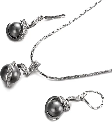Vista 5 de Yoursfs 18 KGP - Juego de joyas de nudo vintage con clip para collar