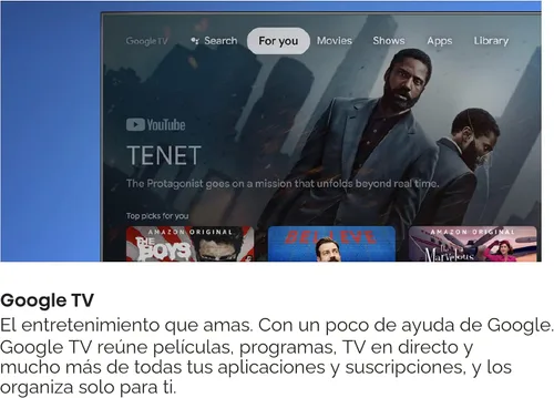 Vista 14 de Hisense - Televisión Smart 50A6H serie A6, de 50 pulgadas, con resolución 4K UHD, con Google TV, compatible con Alexa, Dolby Vision HDR, DTS Virtual