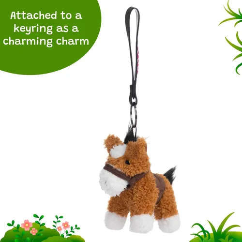 Vista 9 de HollyHOME 8 piezas de caballos de peluche, caballos mini de peluche a granel, caballos de peluche para fiestas temáticas de animales, cumpleaños
