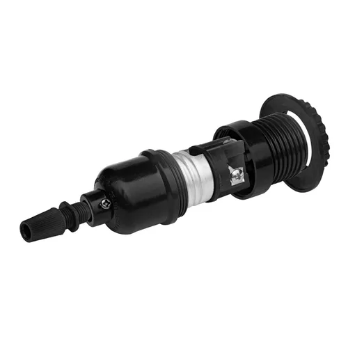 Vista 4 de Enchufe de luz negra – Perilla de 2 vías para encender y apagar, base E26 estándar atornillada resistente al calor, resistente al fuego, Edison