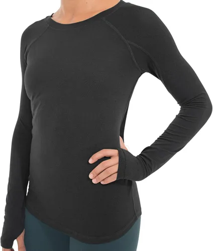 Vista 10 de Free Fly Camiseta de manga larga para mujer, protección solar UPF 50+, transpirable, ultrasuave, para mujer