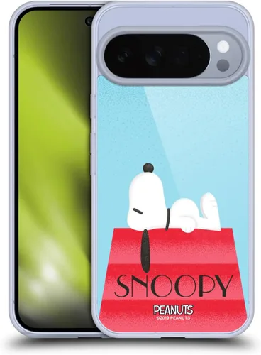 Vista 24 de Head Case Designs Snoopy Deco Dreams - Funda de gel con licencia oficial de Peanuts Blue Pattern [protección de grado militar] compatible con Google