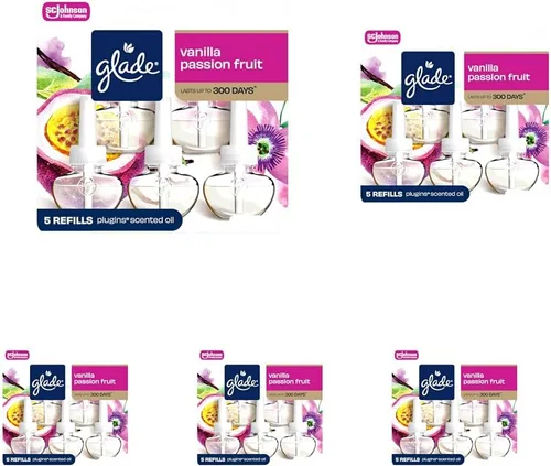Vista 30 de Glade PlugIns - Repuestos de ambientador, aceites esenciales perfumados para el hogar y el baño, aroma Apple Cinnamon, 3.35 onzas líquidas, 5