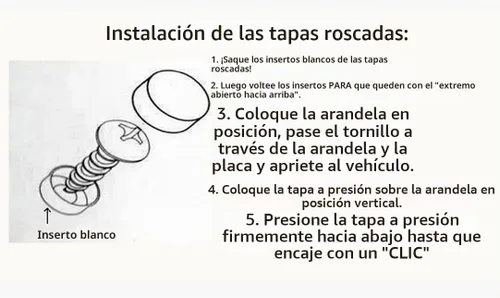 Vista 3 de Refuerzo Trasero de Placa de Matrícula de Acero Inoxidable (12 x 6 Pulgadas, Negro Mate)