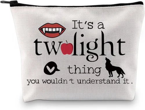 Vista 7 de GJTIM Regalo inspirado en programas de televisión It's a Thing You Wouldn't Understand It; bolsa de maquillaje con cremallera para fanáticos de Twil