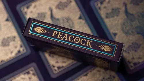 Vista 7 de Bicycle Cartas de juego de pavo real, color morado, baraja de cartas prémium para juegos de cartas y trucos de magia, diseño deslumbrante, acabado