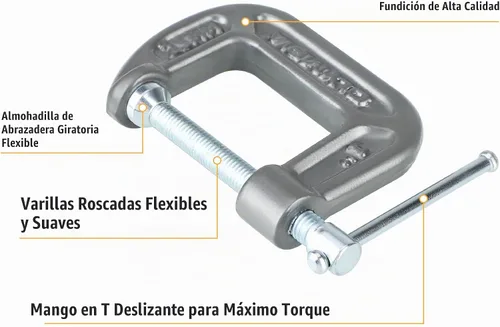 Vista 4 de Olympia Tools Abrazadera en C, 38-110, (1 X 1) Pulgadas