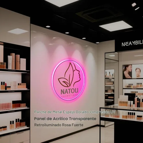 Vista 3 de Letrero LED de neón personalizado, para salones de uñas, estudios de belleza, spa de masaje, peluquerías, escaparates, oficinas, letrero de neón