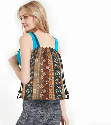 Vista 4 de Beabes Acuarela Unicornio Cordón Bolsas Mochila Gimnasio Saco, Multi-a68, Mochilas de viaje