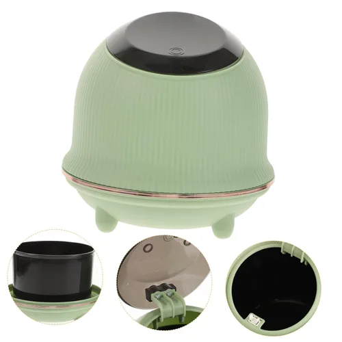 Vista 9 de Amosfun Mini bote de basura con tapa, compacto para escritorio, cocina, baño, dormitorio