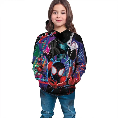 Vista 4 de Sudadera con capucha de anime para niños, sudadera con capucha impresa en 3D, sudaderas con capucha para cosplay, sudaderas de personajes