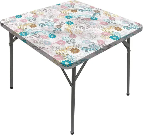 Vista 12 de Manteles florales, lindos manteles de primavera románticos retro cuadrados para mesa de comedor, se adapta a mesas de 24 x 24 pulgadas