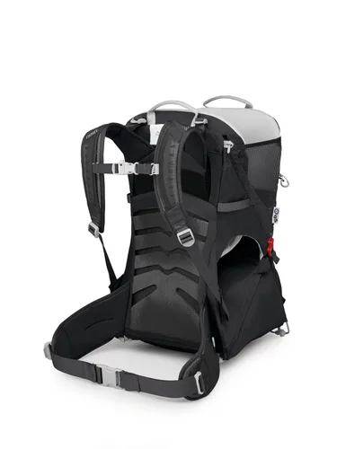 Vista 7 de Osprey Poco SLT Mochila Portabebés Ligera - Portabebés de Senderismo Compacto para Niños Pequeños con Arnés de Seguridad, Parasol y Panel Posterior