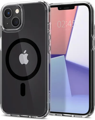 Vista 45 de Spigen Funda para iPhone 13 Mini, ultra híbrida MagFit [antiamarilleo] [compatible con Magsafe] - Transparente