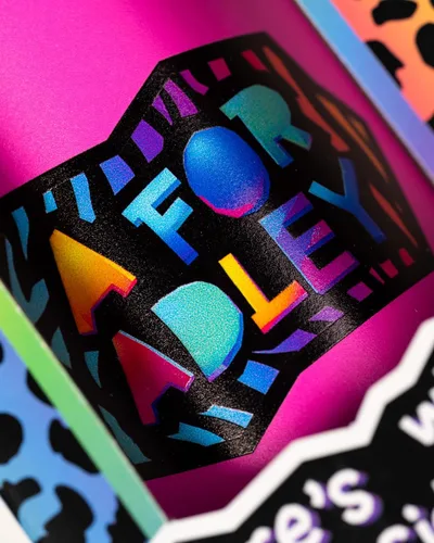Vista 4 de A FOR ADLEY Merch Producto Oficial Adley's - Botellas de agua de neón súper frías y coloridas para diversión, escuela, viajes o en cualquier momento