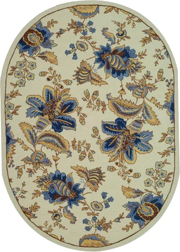 Vista 12 de SAFAVIEH Chelsea Collection - Alfombra decorativa de 1 pies 8 pulgadas x 2 pies 6 pulgadas, color marfil, lana de campo francesa enganchada a mano